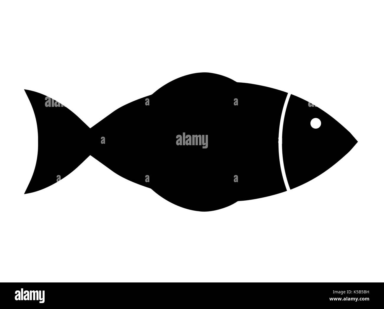 black silhouette fish vector Stock Vector Image & Art - Alamy