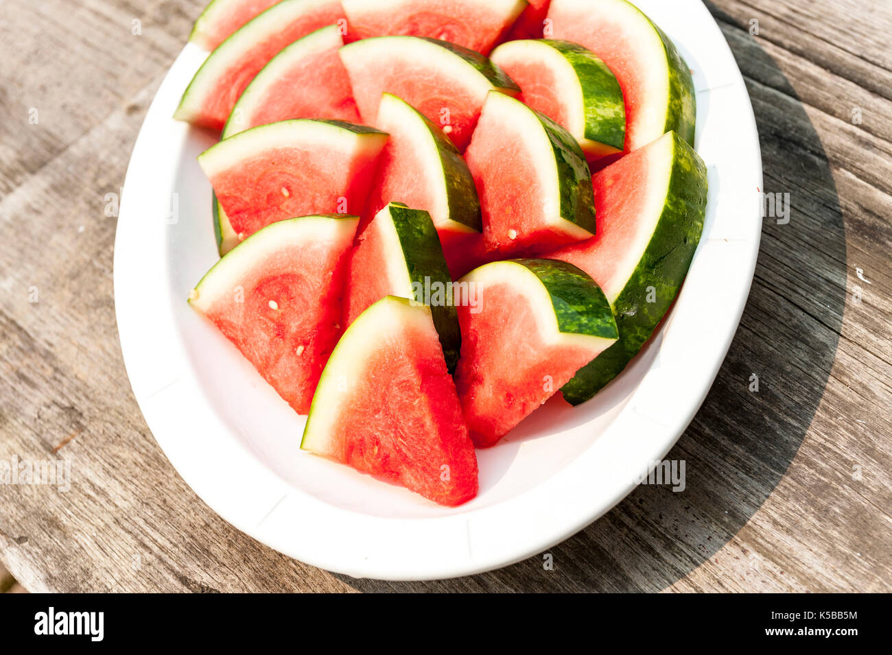 watermelon sliced Stock Photo