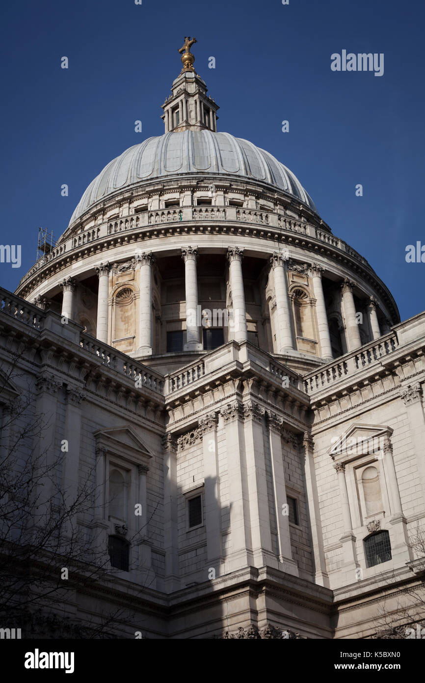 St Pauls Cathedral, famous buildings and architecture, London, England Stock Photo