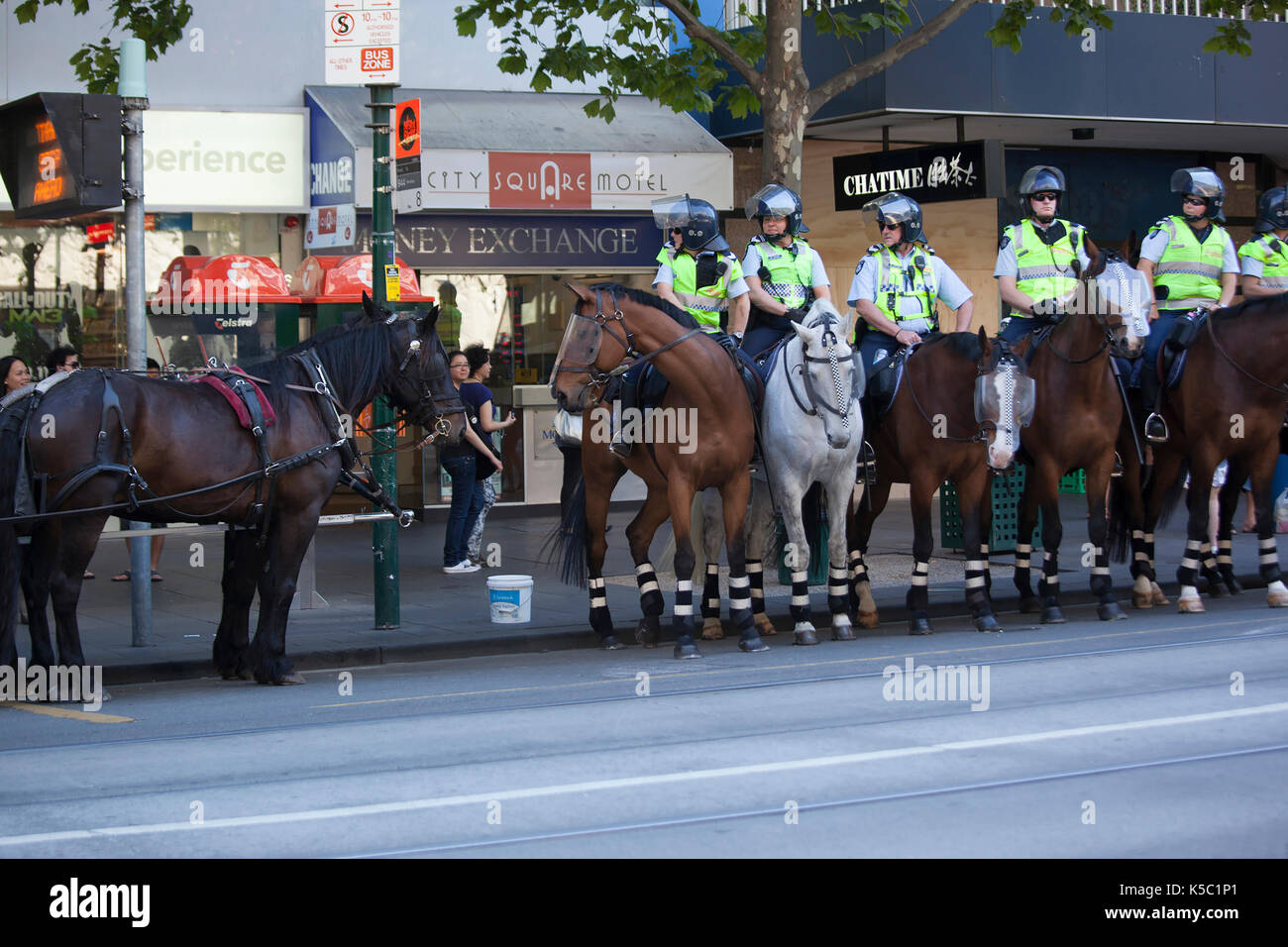 Mounted police men and women hi-res stock photography and images - Alamy