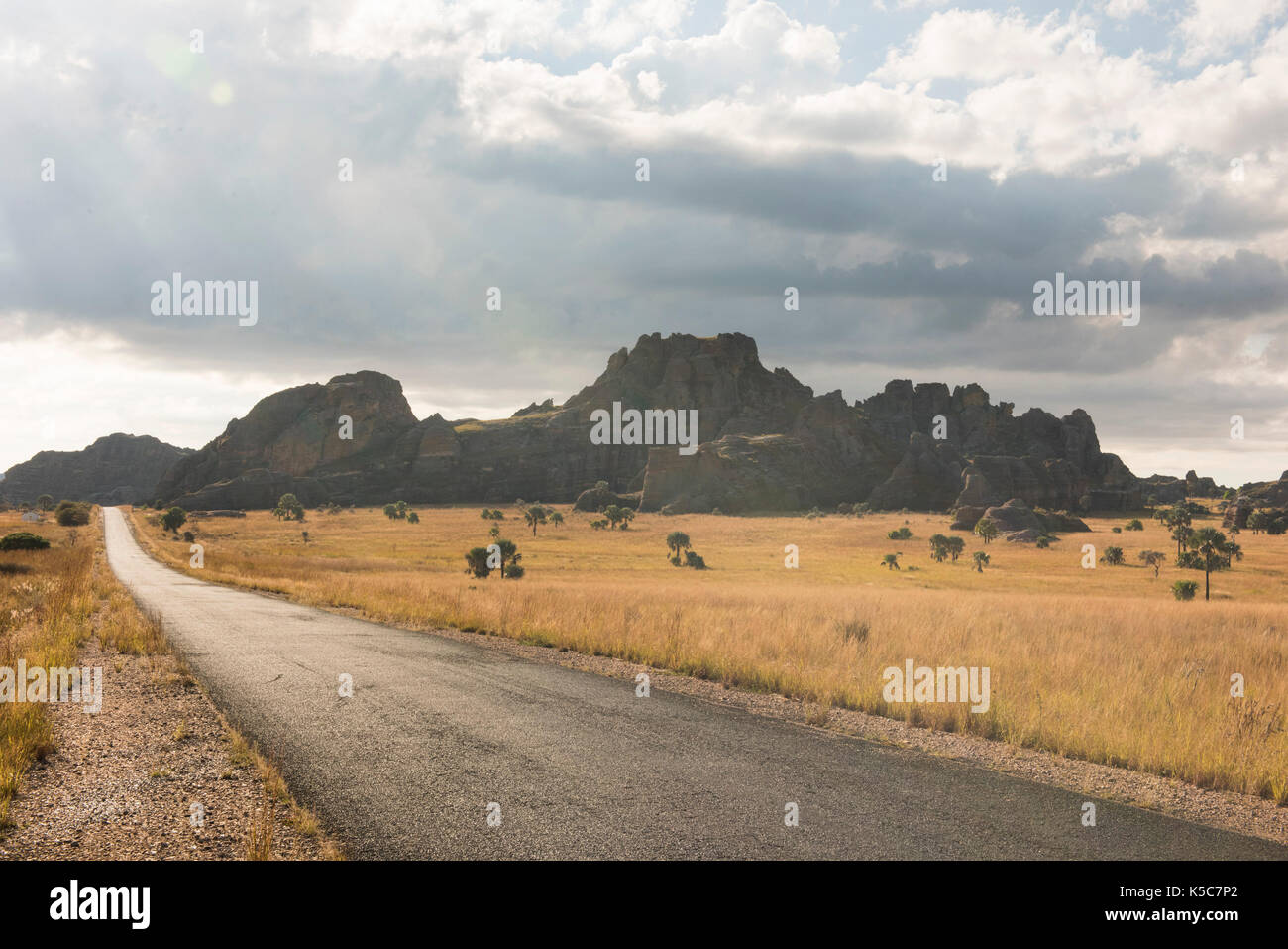 Grassland road scenery hi-res stock photography and images - Alamy