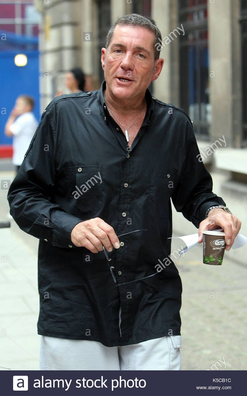 Dale Winton. TV Presenter Dale Winton takes a coffee break outside ...