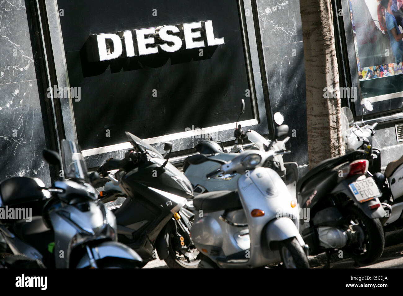 diesel store shop on passeig de gracia / paseo de gracia barcelona, spain  Stock Photo - Alamy