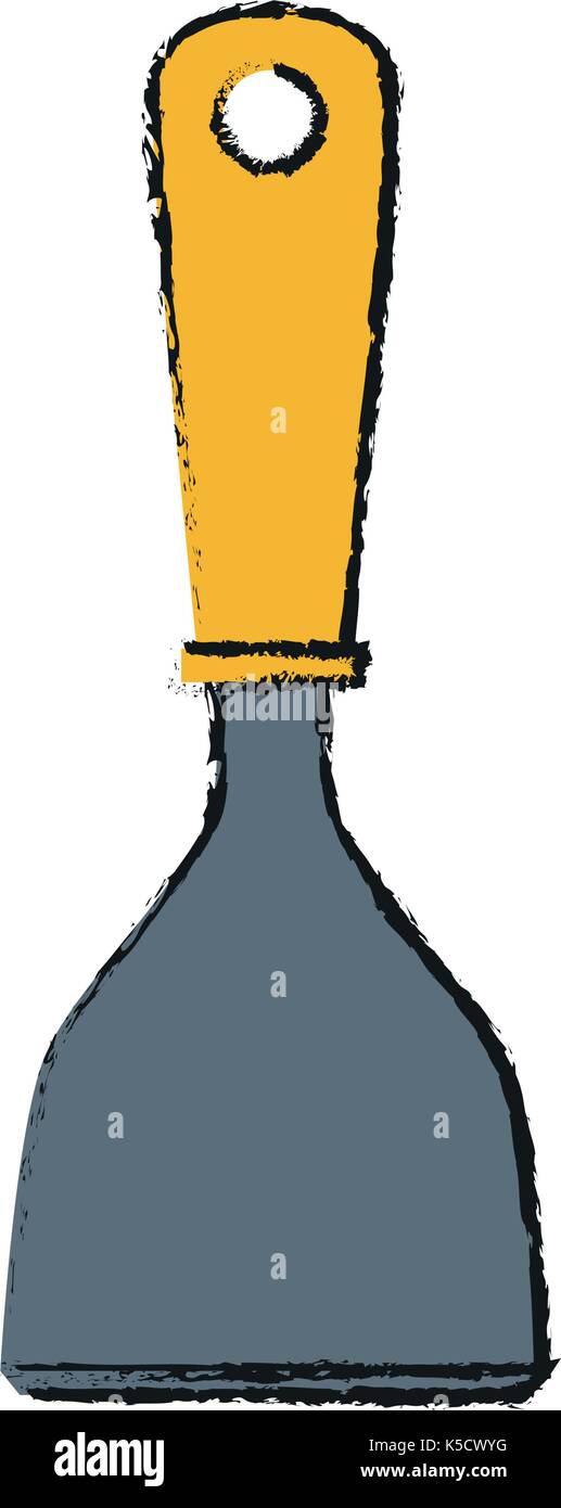 spatula construction tool icon image Stock Vector