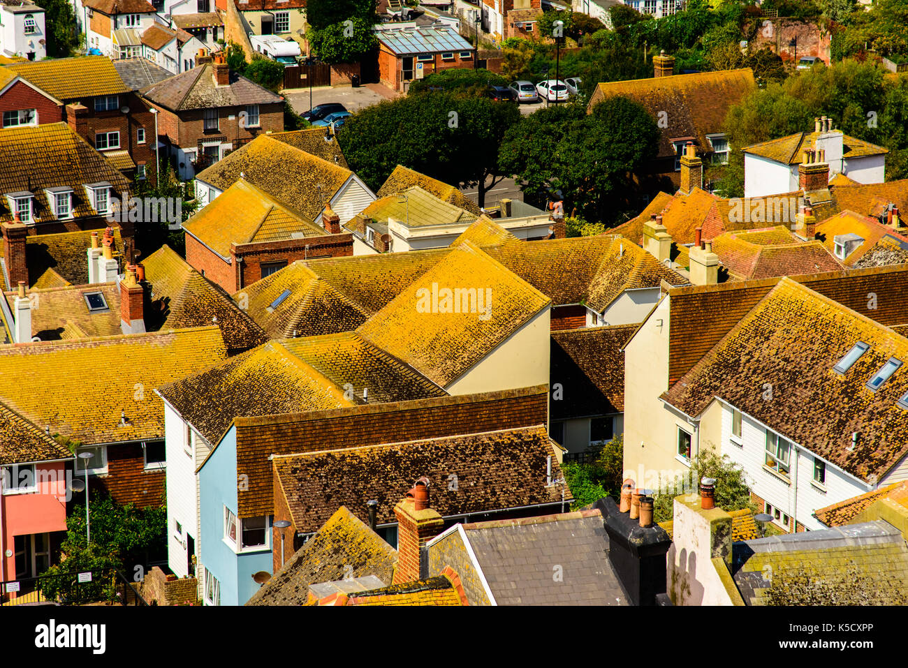 Rooftops of Hastings Stock Photo Alamy