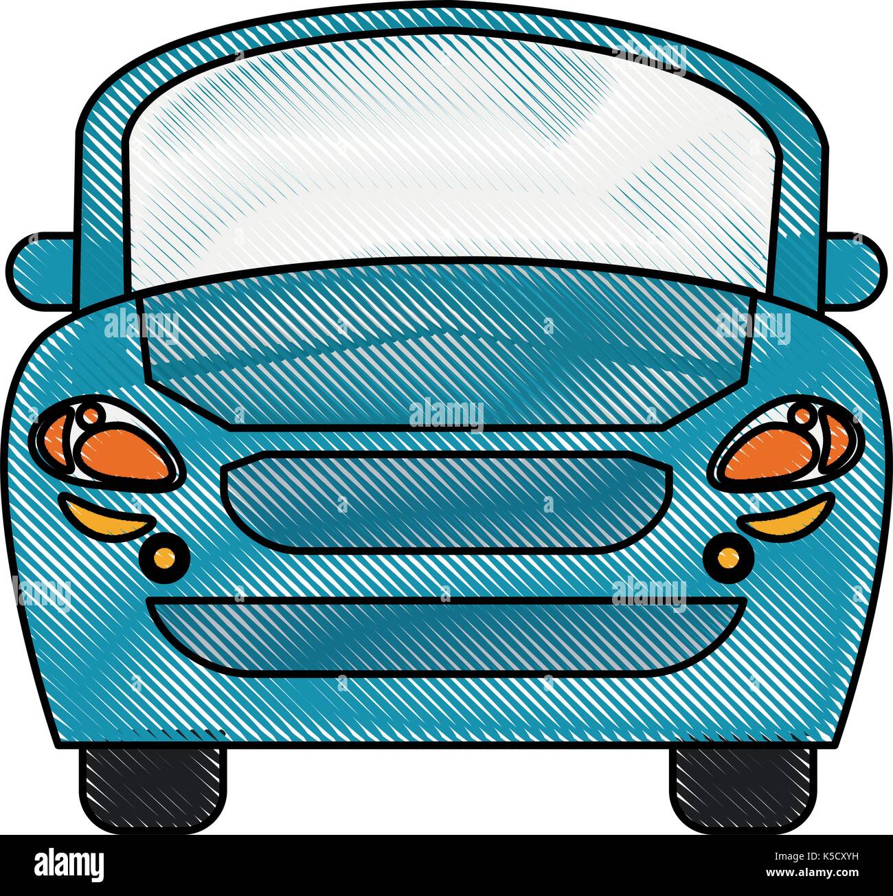 Car front view Stock Vector Image & Art - Alamy