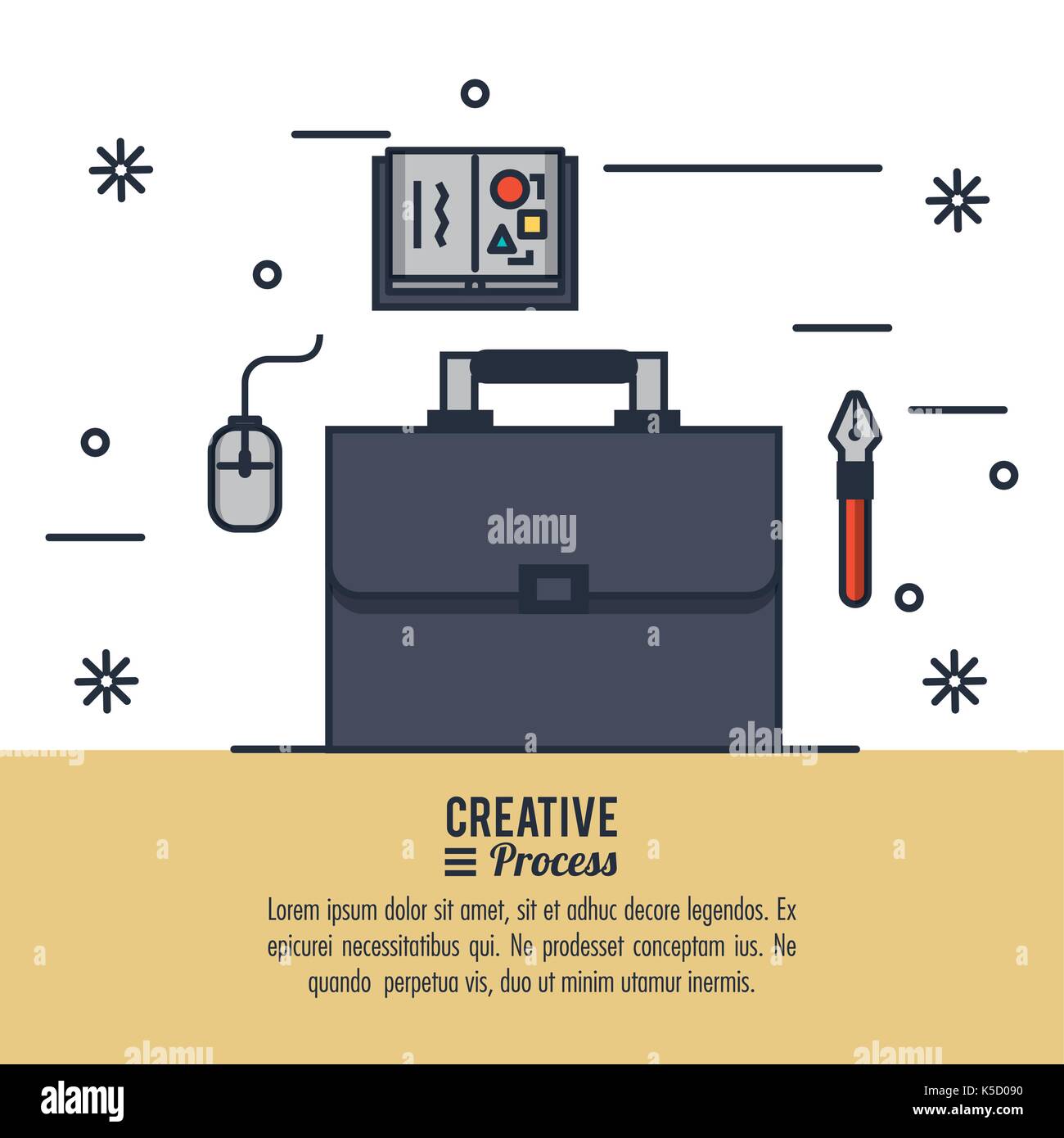 Creative process infographic Stock Vector Image & Art - Alamy