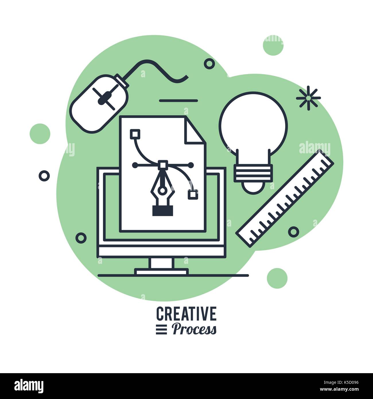 Creative process infographic Stock Vector Image & Art - Alamy