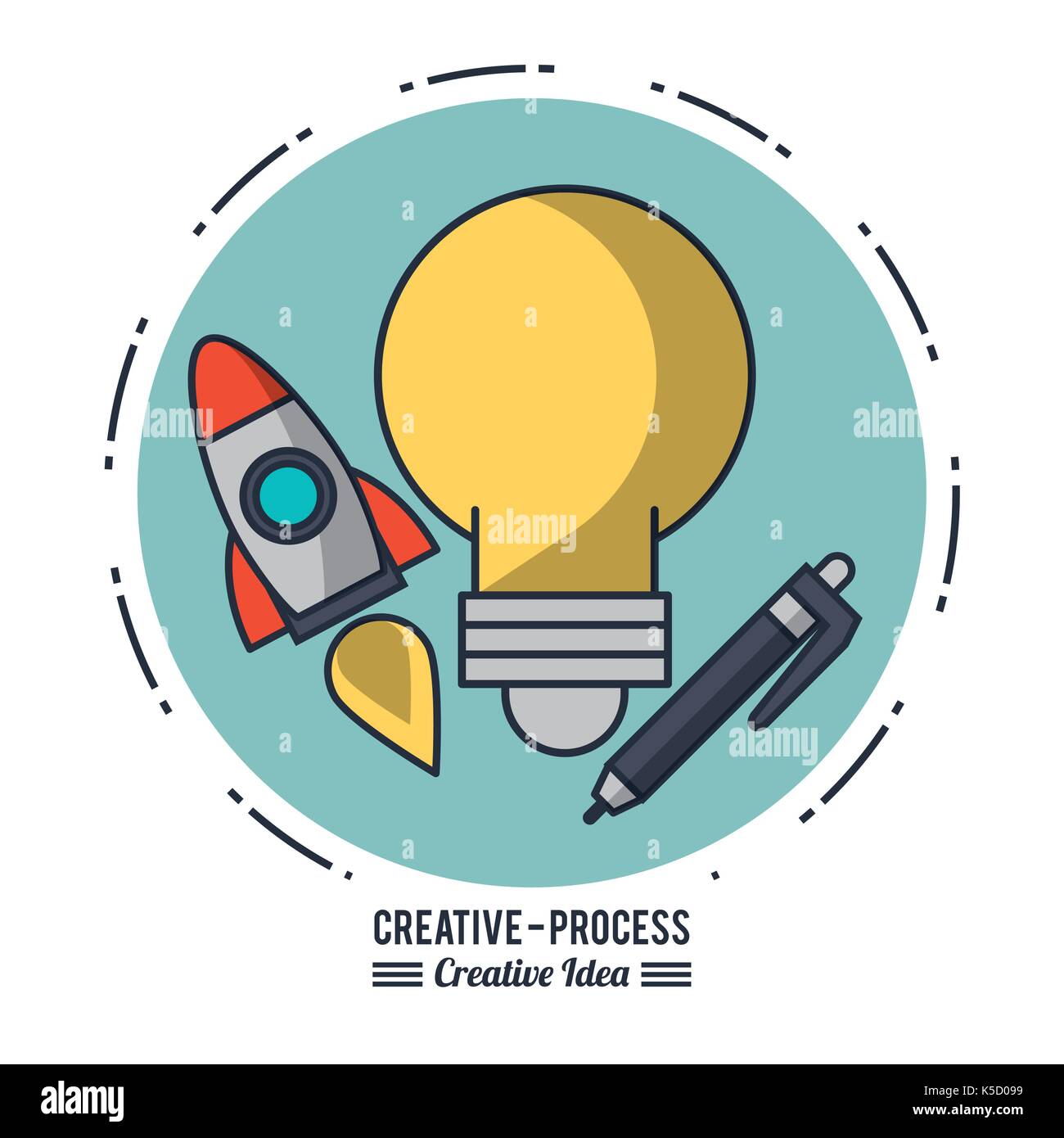 Creative process infographic Stock Vector Image & Art - Alamy