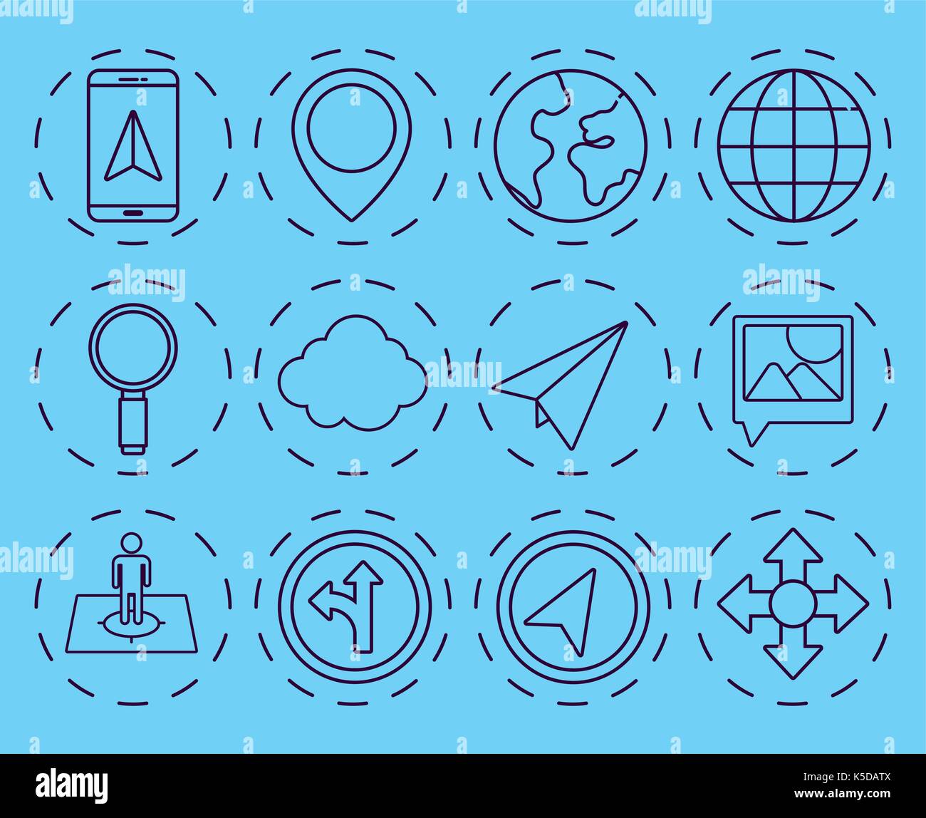 navigation and location design Stock Vector Image & Art - Alamy