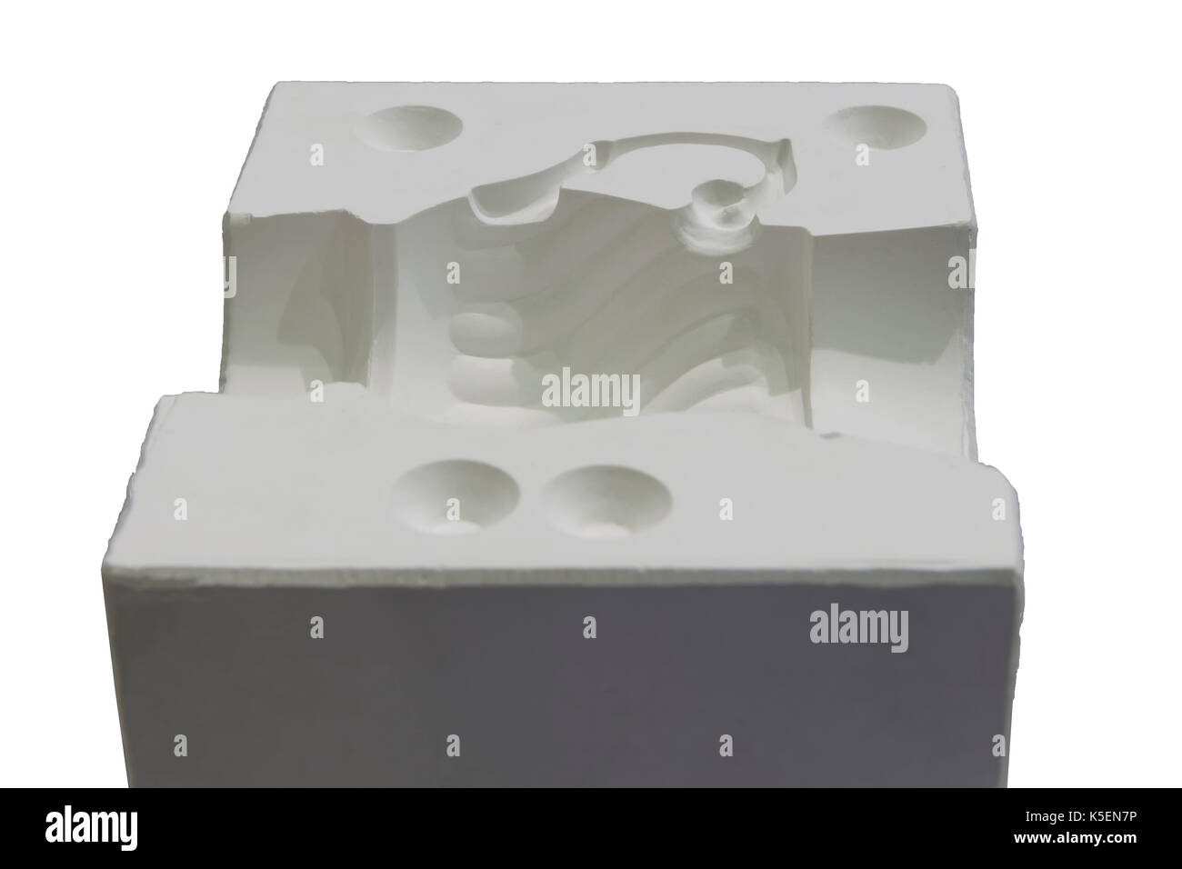 white mould for ceramic slip casting production process,selective focus