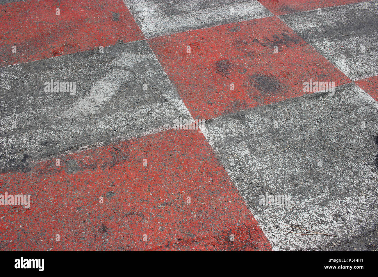 Texture of Race Asphalt and Curb on Monaco Grand Prix Street Circuit Stock Photo