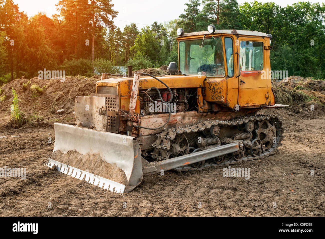Bulldozer clearing land hires stock photography and images Alamy