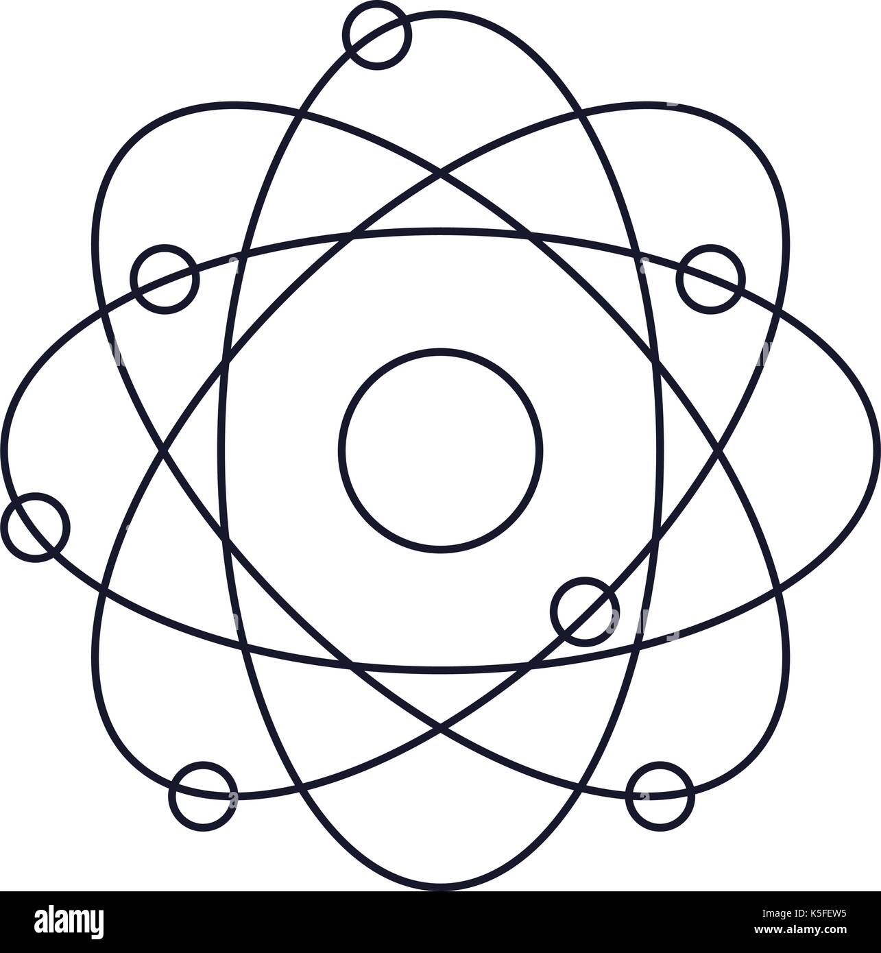 Nuclear energy icon monochrome Stock Vector Images - Alamy