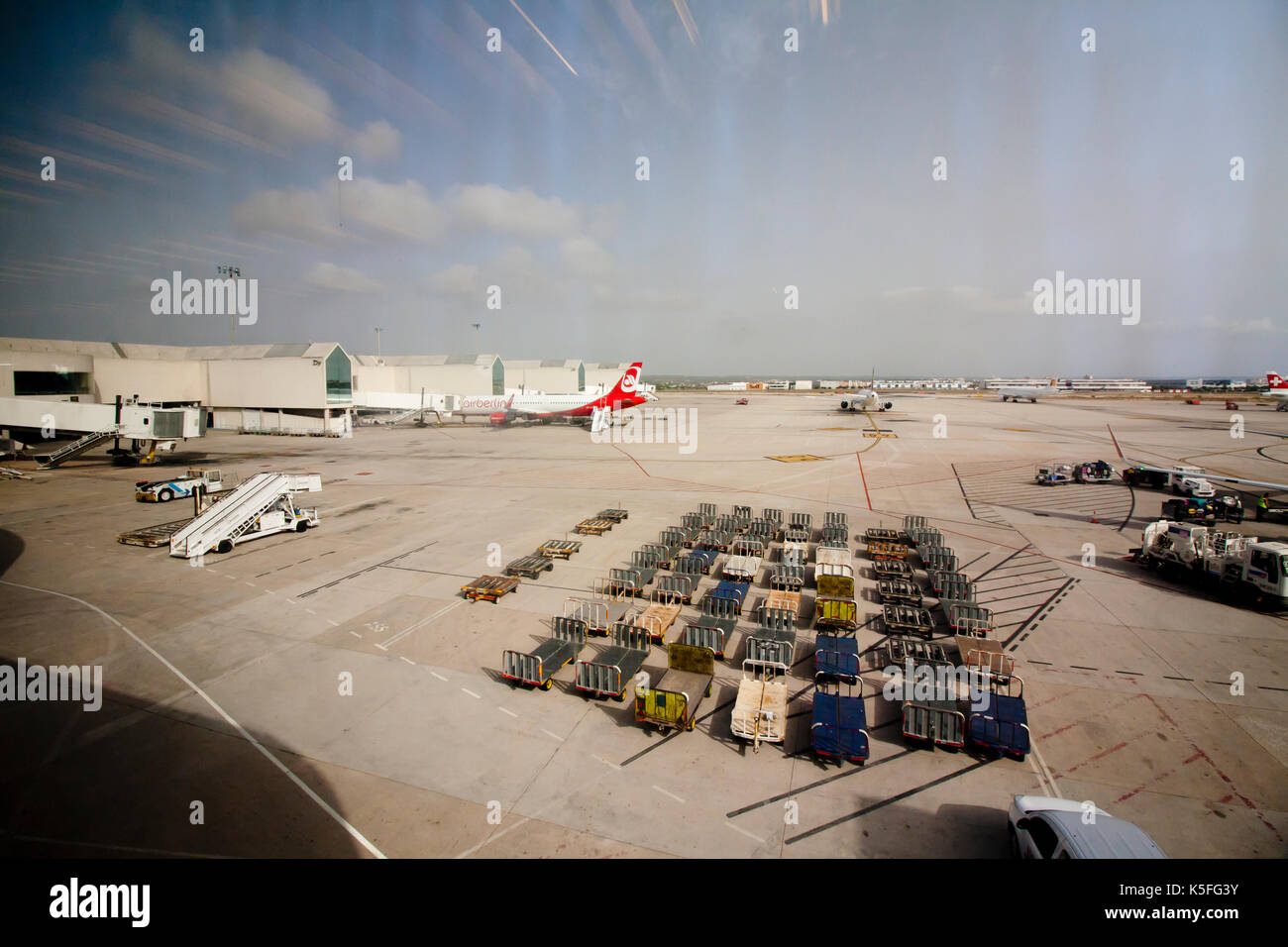 Panorama view of Palma de Mallorca airport, 08.07.2017 Palma de Mallorca, Spain Stock Photo