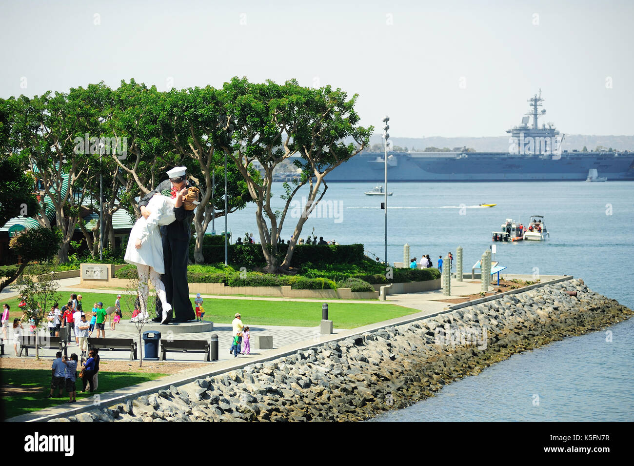 SAN DIEGO,USA July 30 2013The sculpture of unconditional surrender