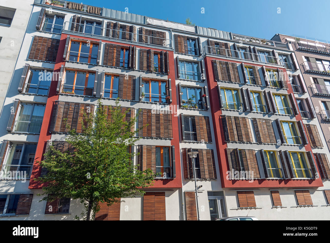 New apartment building seen in Berlin, Germany Stock Photo Alamy