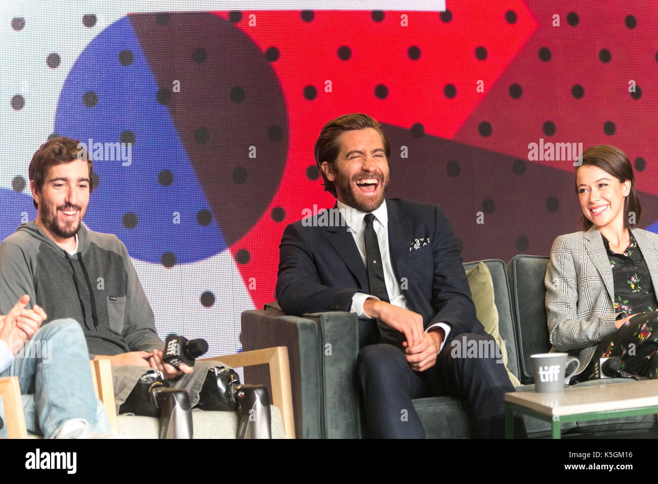 Toronto, Canada. 09th Sep, 2017. Jeff Baumann (l-r), Jake Gyllenhaal