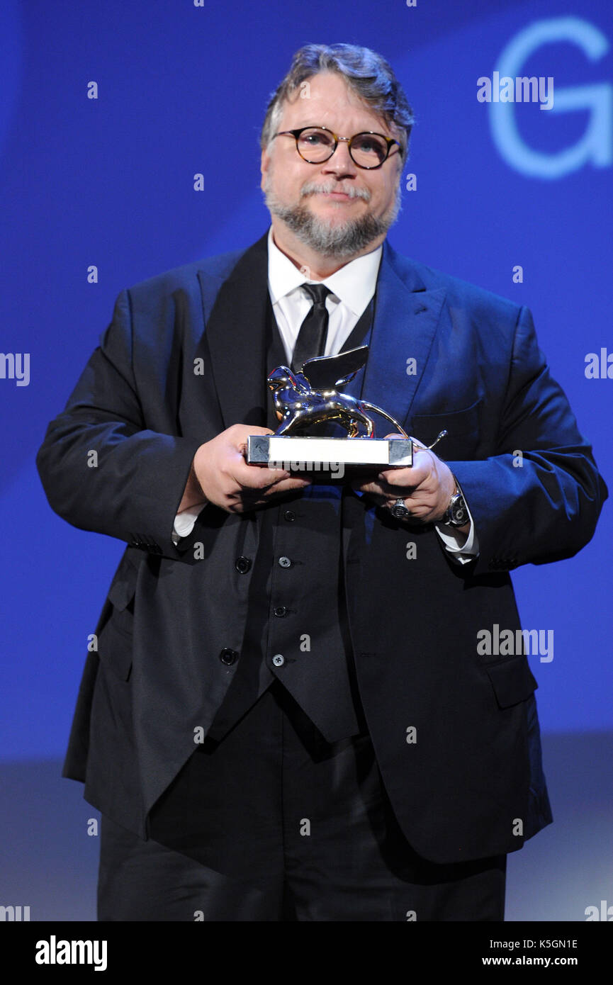 Venice, Italy. 9th September, 2017. 74th Venice Film Festival, 'Venezia 74' Golden Lions Awards Ceremony Pictured: Guillermo Del Toro Credit: Independent Photo Agency Srl/Alamy Live News Stock Photo
