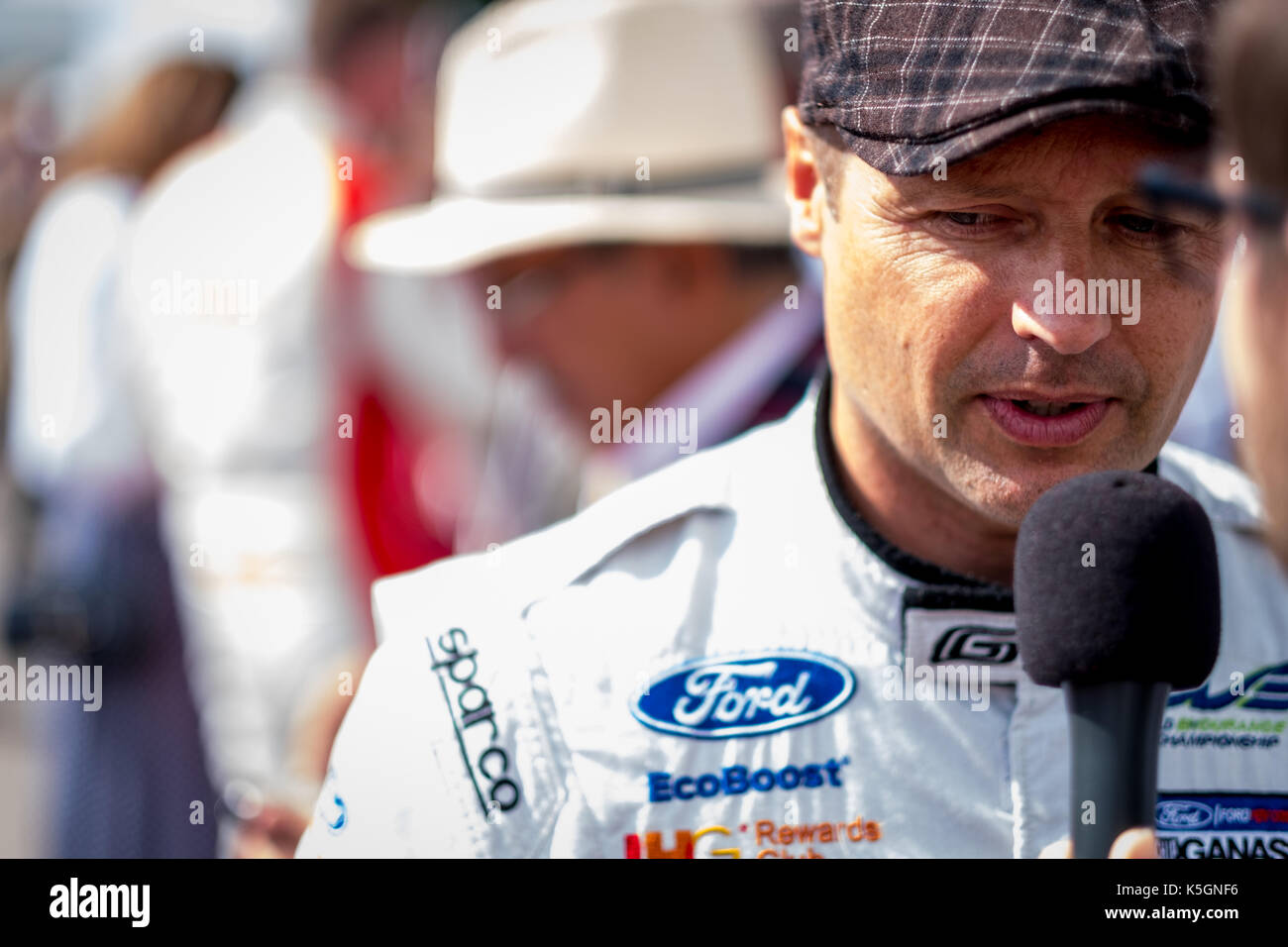 Chichester, West Sussex, UK. 9th September, 2017. WEC racing driver Andy Priaulx during the Goodwood Revival at the Goodwood Circuit Credit: Gergo Toth/Alamy Live News Stock Photo