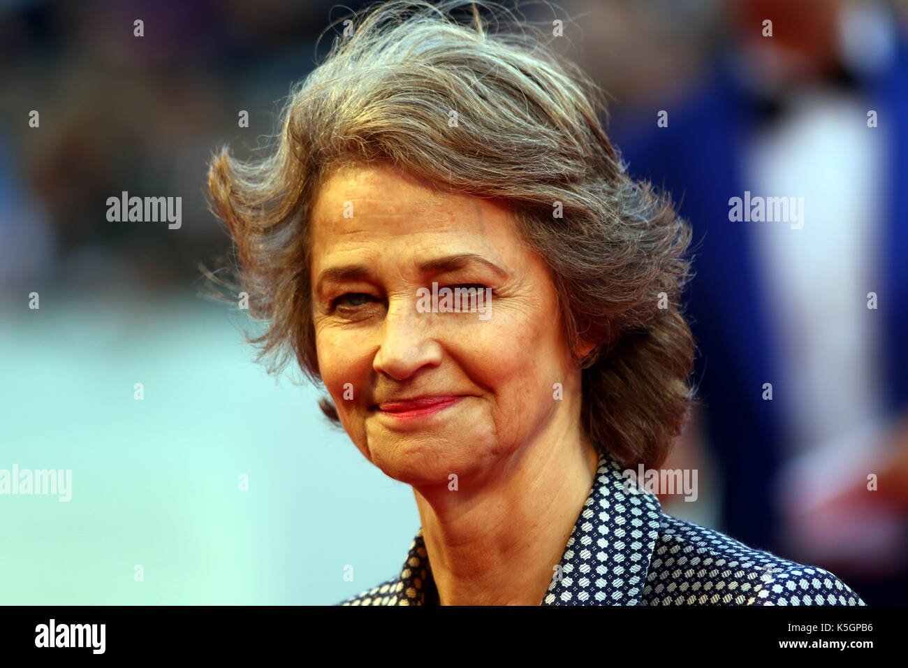 Venice, Italy. 9th September, 2017. Actress Charlotte Rampling attends at the Award Ceremony during the 74th Venice International Film Festival at Lido of Venice on 9th September, 2017. Credit: Andrea Spinelli/Alamy Live News Stock Photo