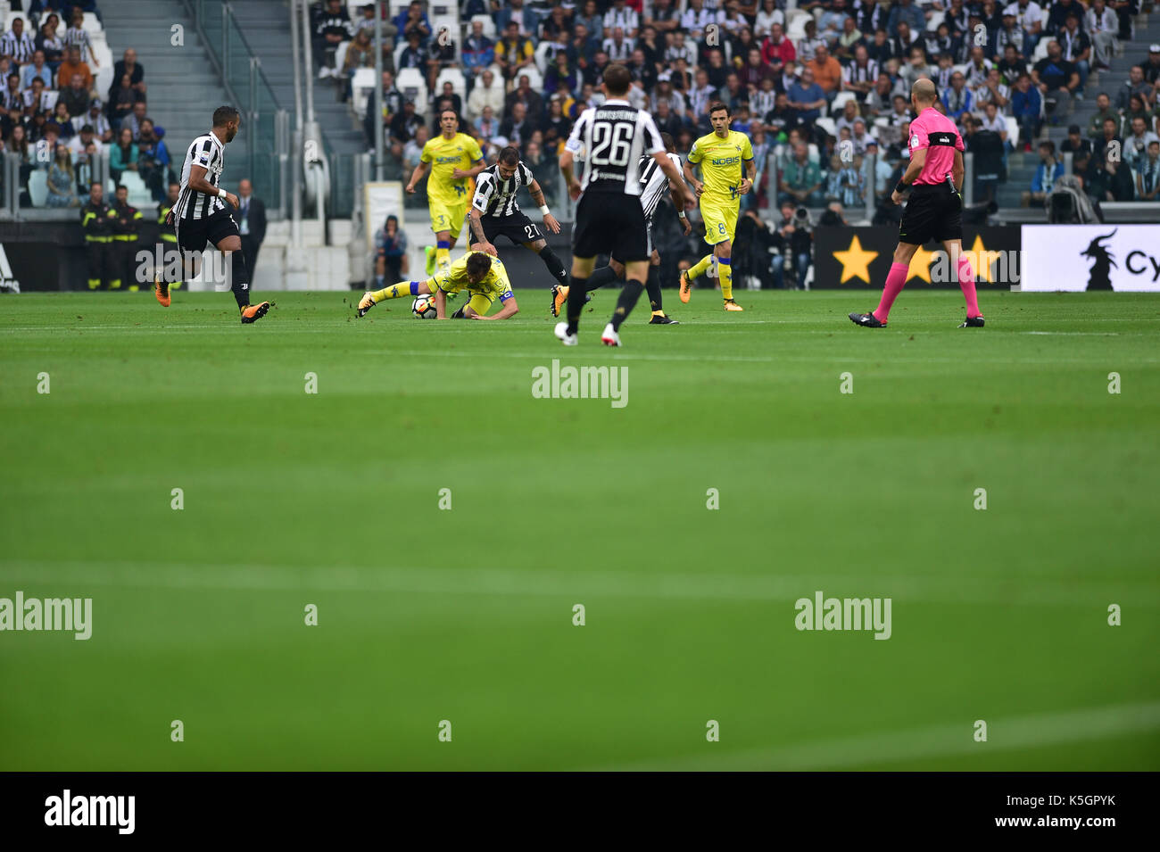 Turin, Italy. 9th September, 2017. during the Serie A football match between Juventus FC and AC Chievo Verona at Allianz Stadium on 09 september, 2017 in Turin, Italy. Credit: Antonio Polia/Alamy Live News Stock Photo