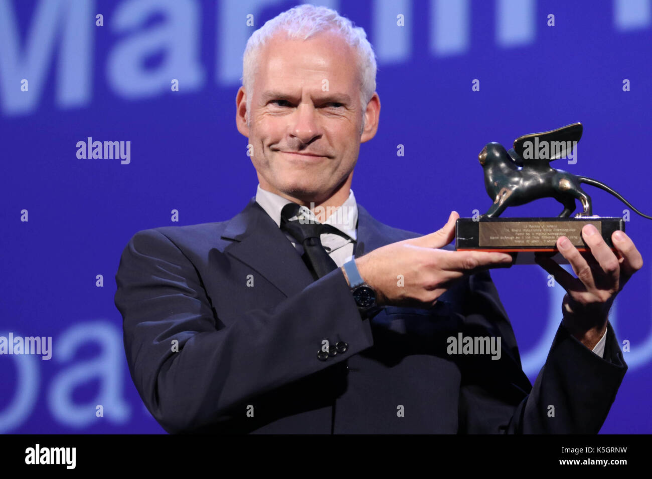 Venice, Italy. 9th September, 2017. : the director Martin McDonagh, Lion Award, for the Best Screenplay, movie ' Three billboards outside Ebbing, Missouri '. 74th Venice International Film Festival    Credit © Ottavia Da Re/Sintesi/Alamy Live News Stock Photo