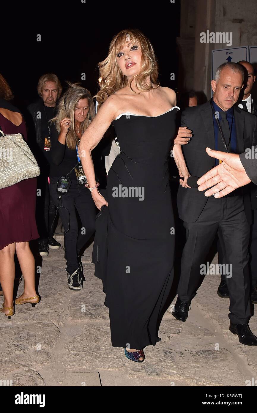 Rome, Colosseum Red Carpet Celebrity Fight Night, In the photo: Milly Carlucci Stock Photo