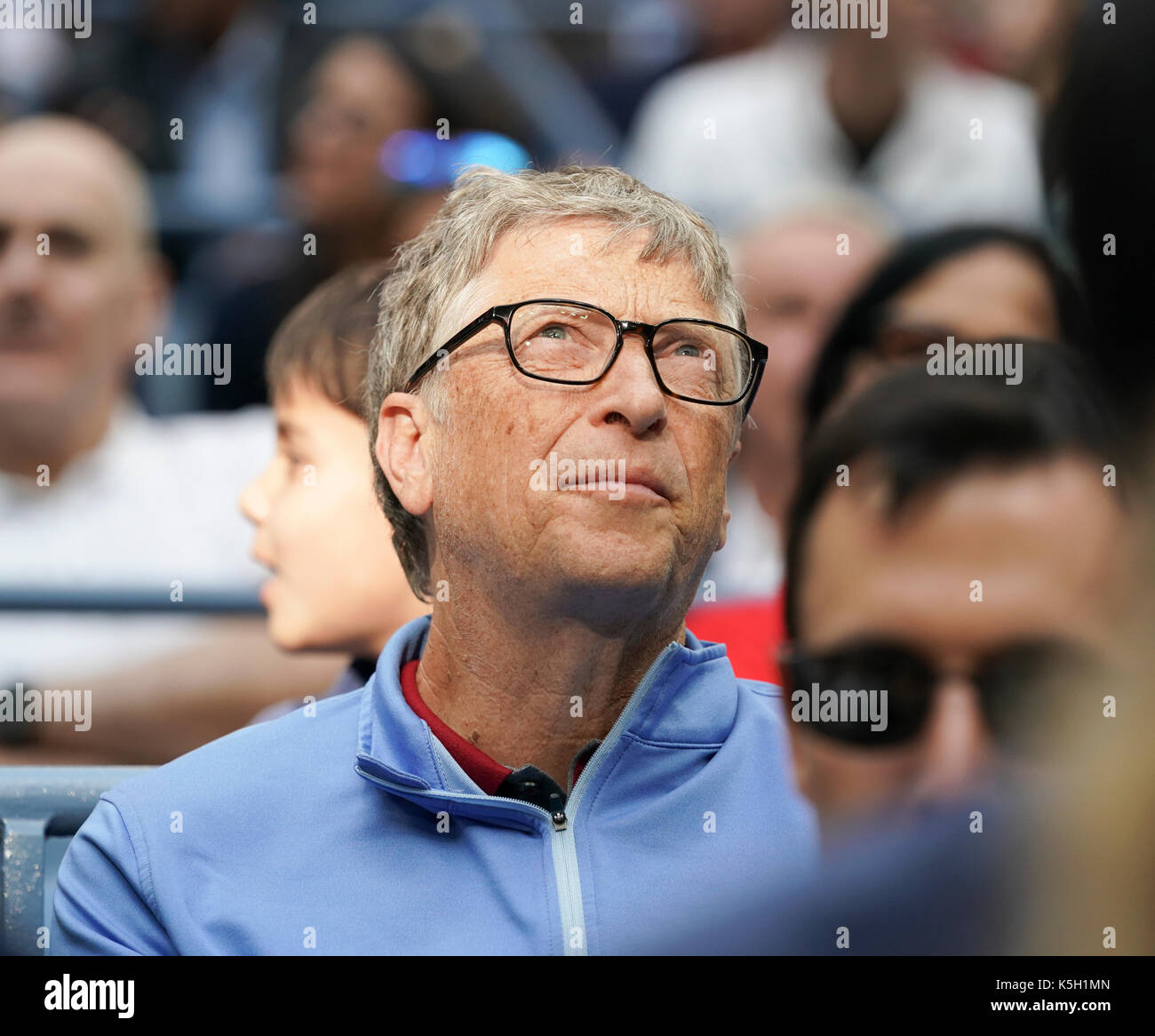 New York, Ny Usa. 8th Sep, 2017. Bill Gates attends day 12 of US Open Championships at Billie