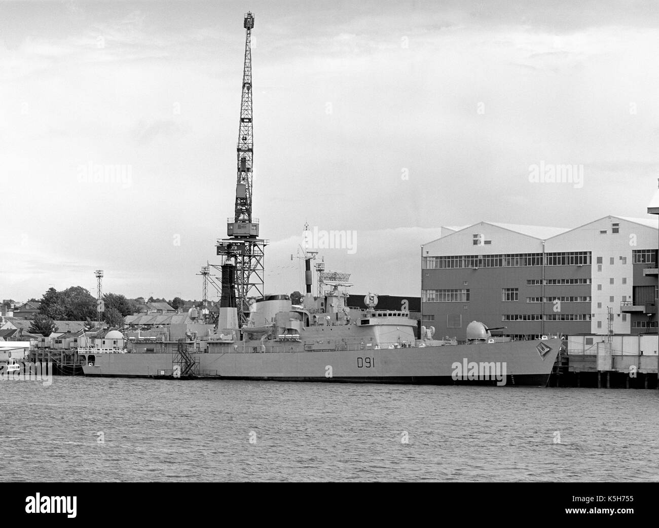 HMS Nottingham D91 Type 42 destroyer of the British Royal Navy