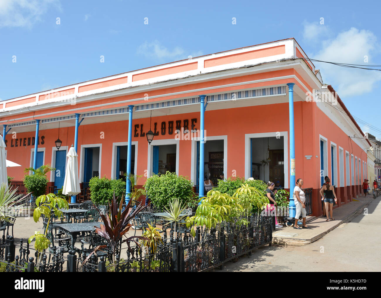 REMEDIOS, CUBA - JULY 27, 2016: El Louvre Bar. Locals claim it is the oldest bar in the country in continuous service, since 1866. Stock Photo