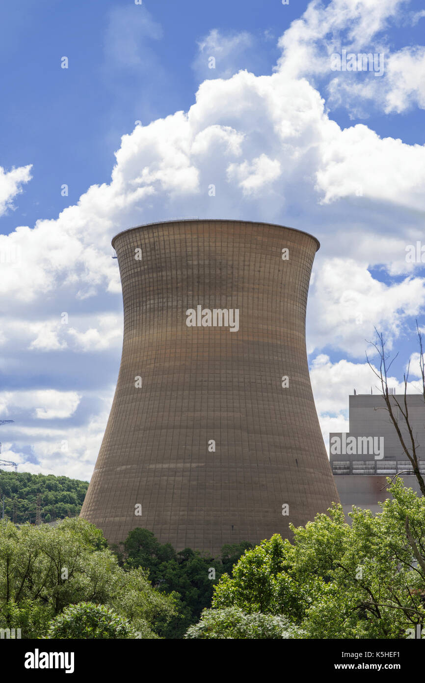 Nuclear Energy power station Stock Photo