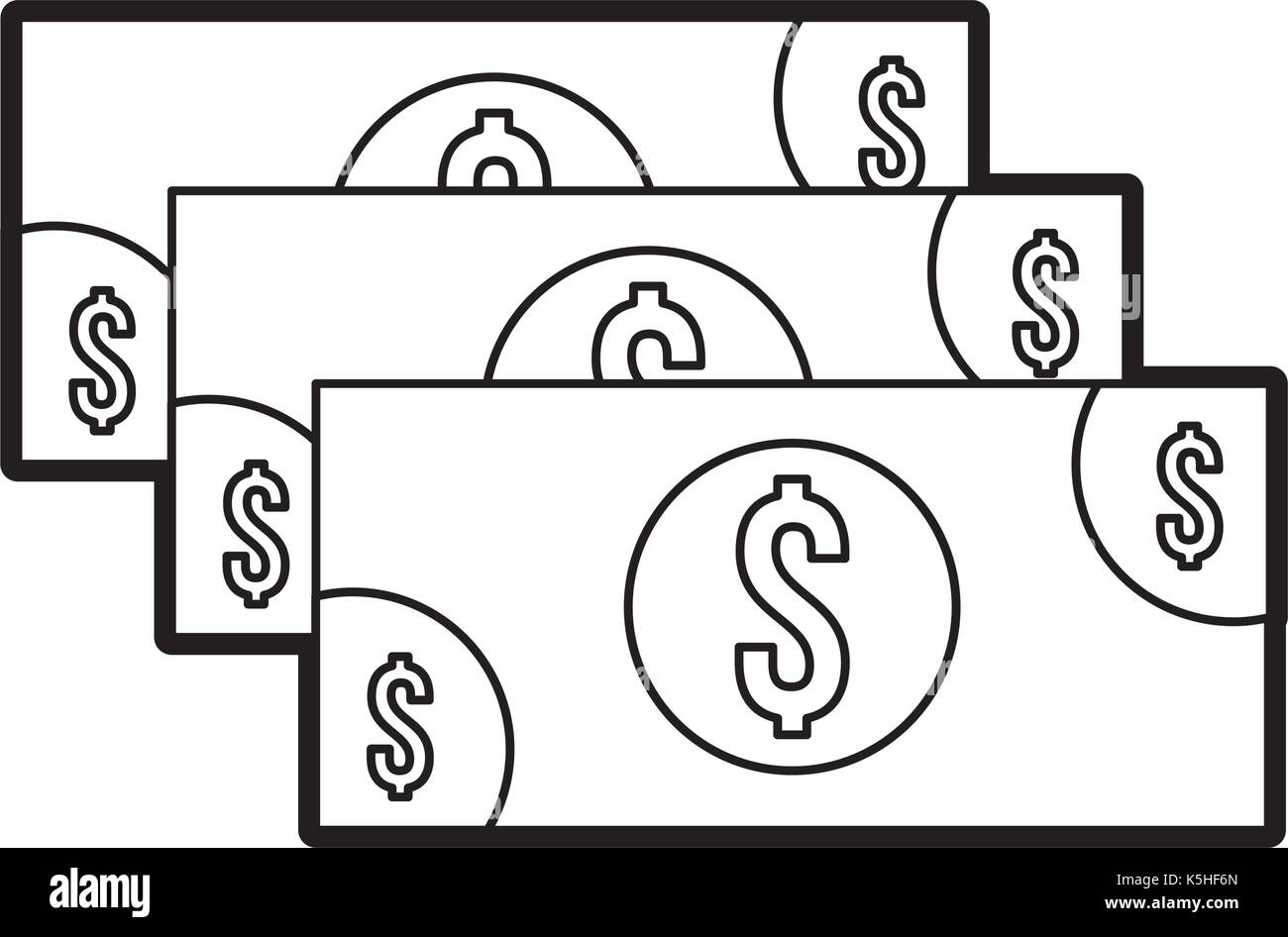 stack banknote cash money currency dollar Stock Vector Image & Art - Alamy