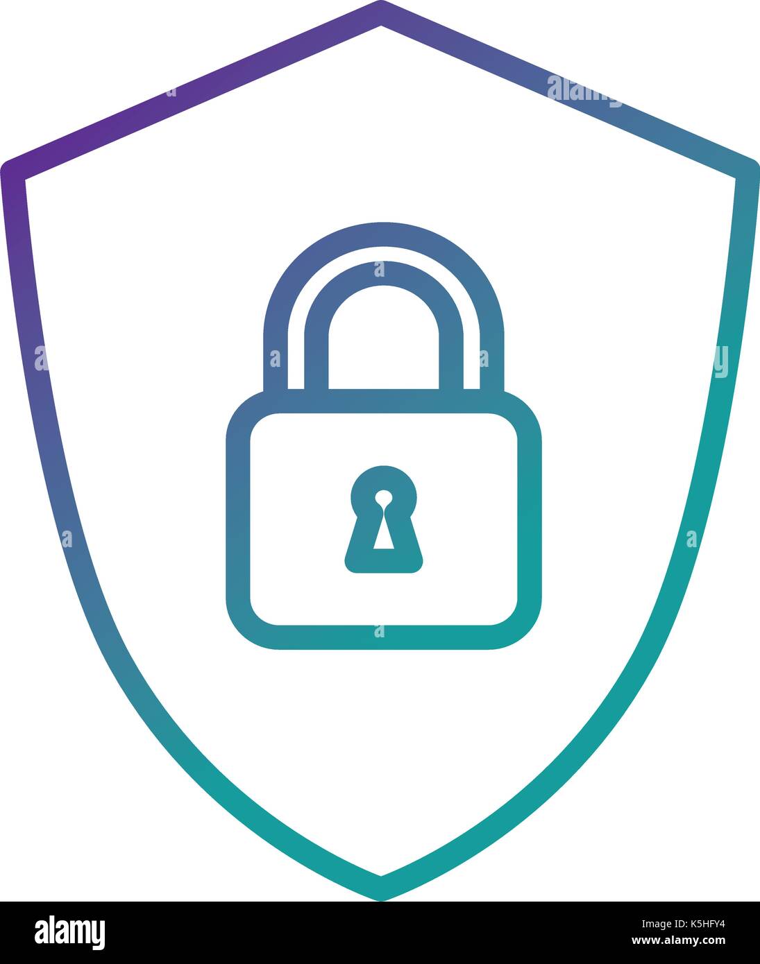 shield with safe padlock isolated icon vector illustration design Stock ...