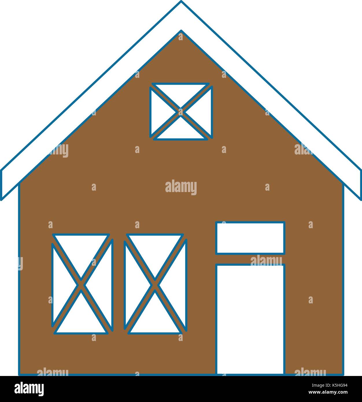 wooden house structure icon vector illustration design Stock Vector ...