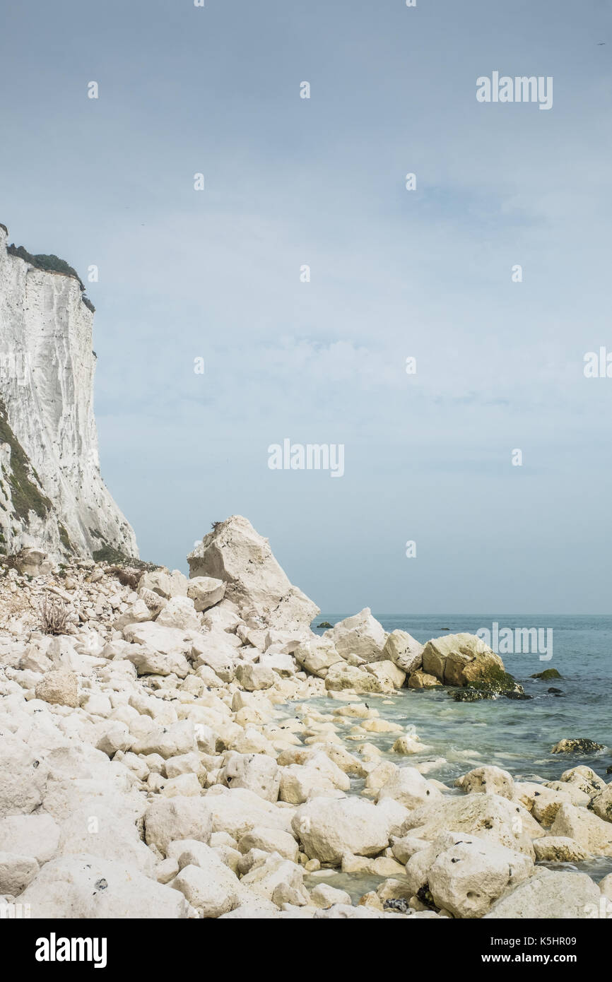 White Cliffs Dover at St Margarets at Cliff Stock Photo Alamy
