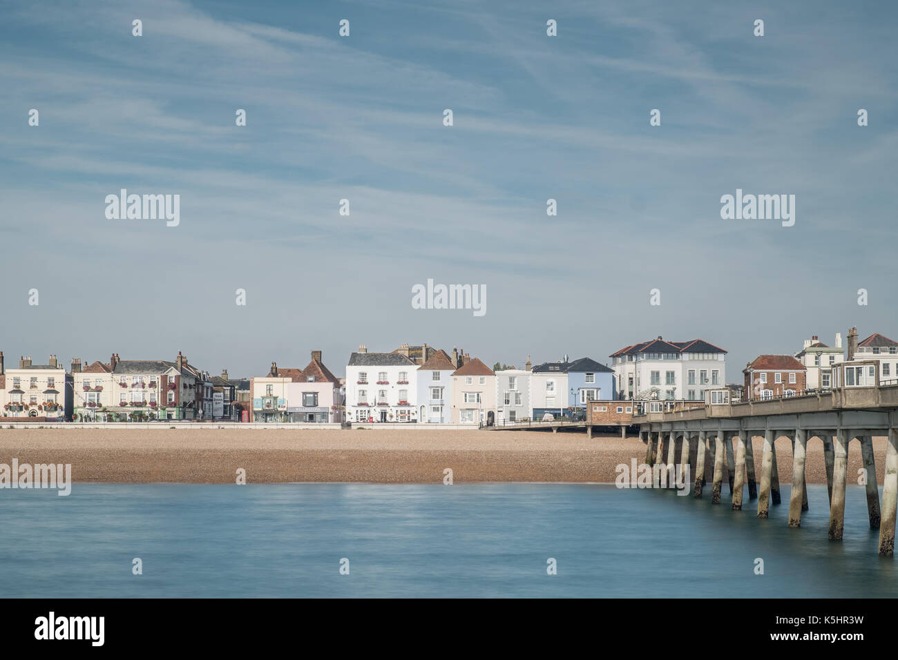 The Seafront at Deal Kent from the Pier Stock Photo Alamy