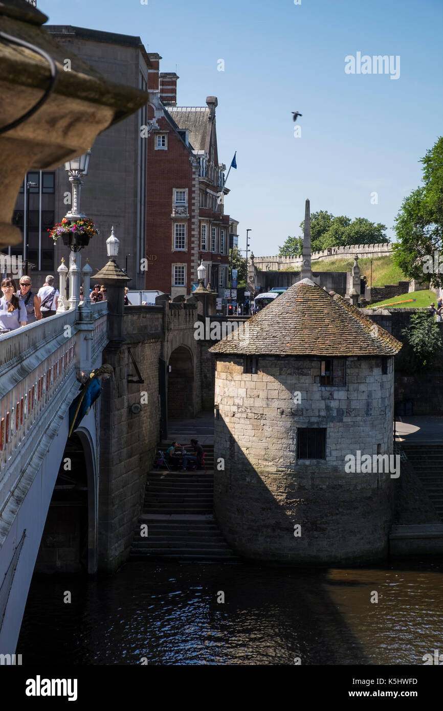 Lendal bridge over the river Ouse in York, summers day, England, UK Stock Photo