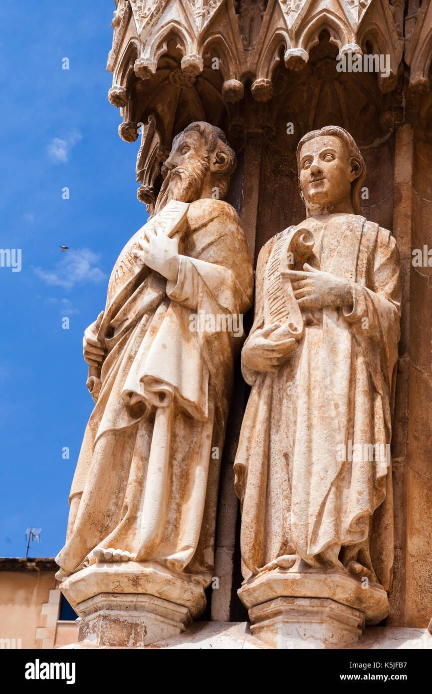 Cloiser of Tarragona cathedral Stock Photo
