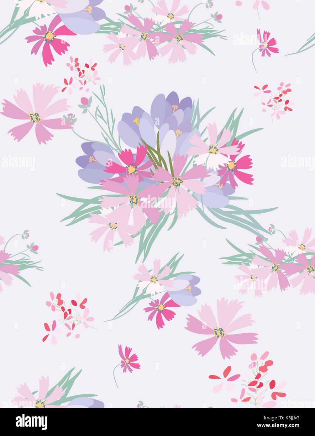 Floral seamless background for your design Stock Vector Image & Art - Alamy