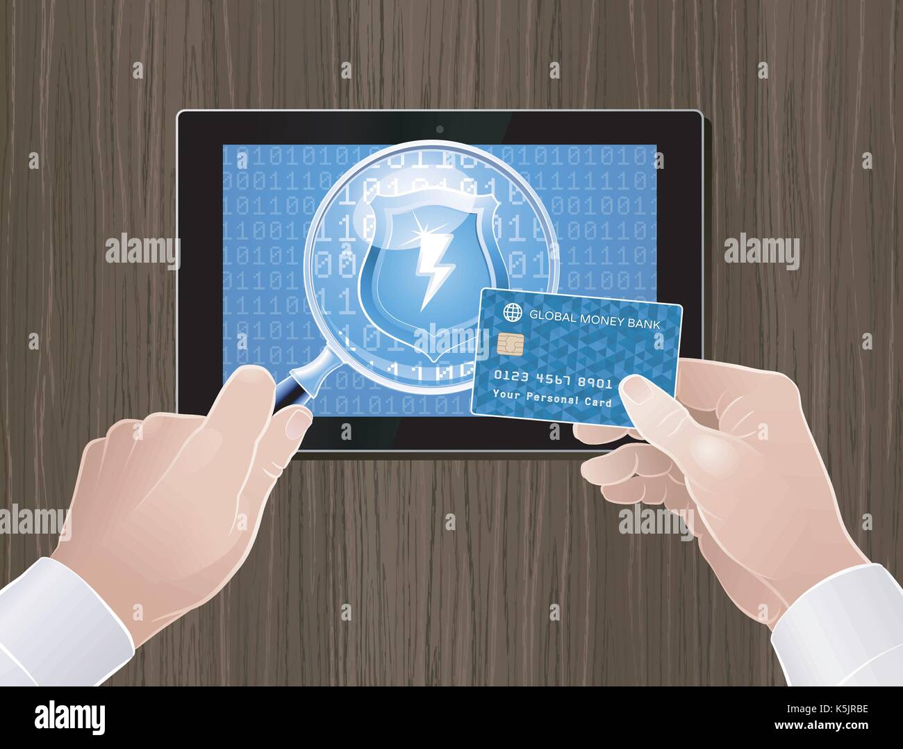 Safety/Secure Online Payments Stock Vector