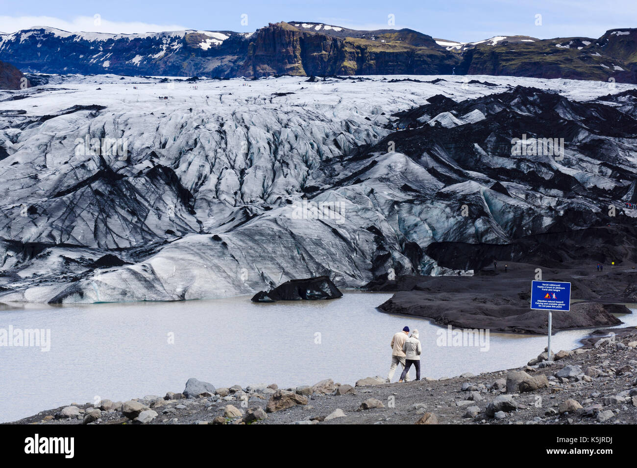 Sólheimajökull glacier, Iceland Stock Photo