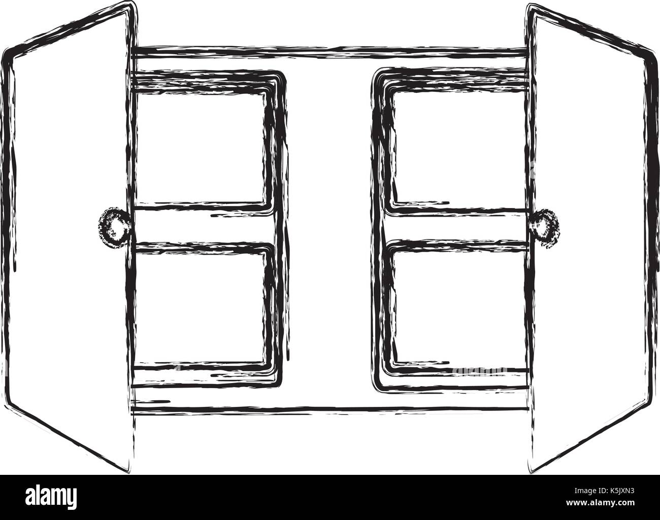cupboard  vector illustration Stock Vector