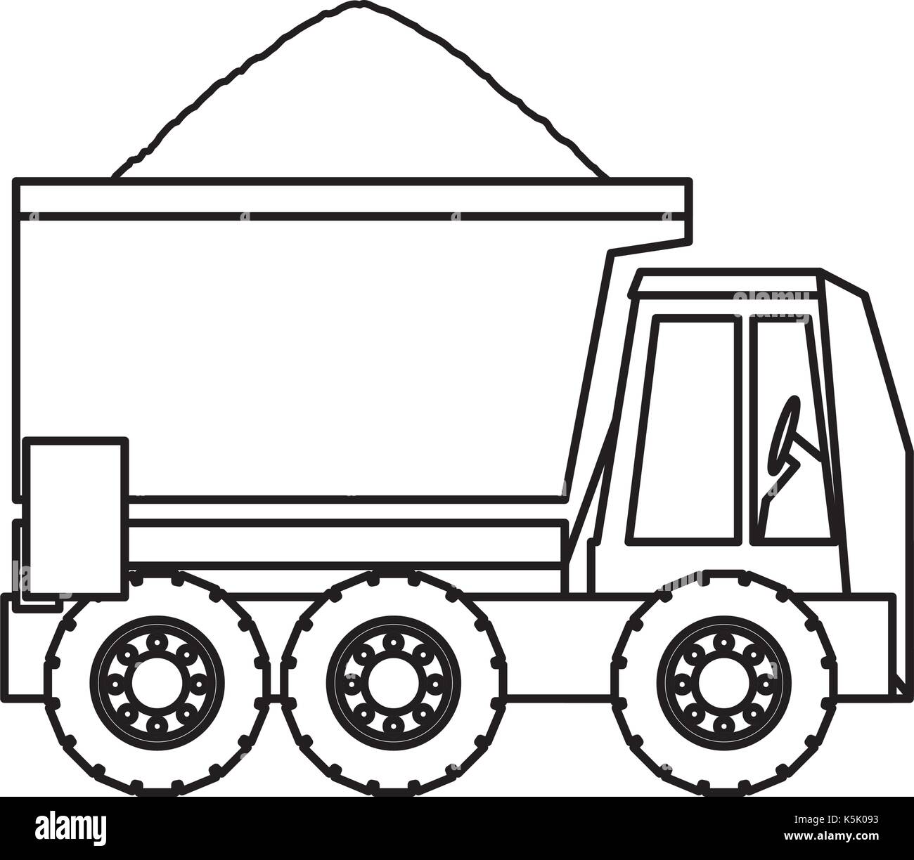dump truck icon Stock Vector Image & Art - Alamy