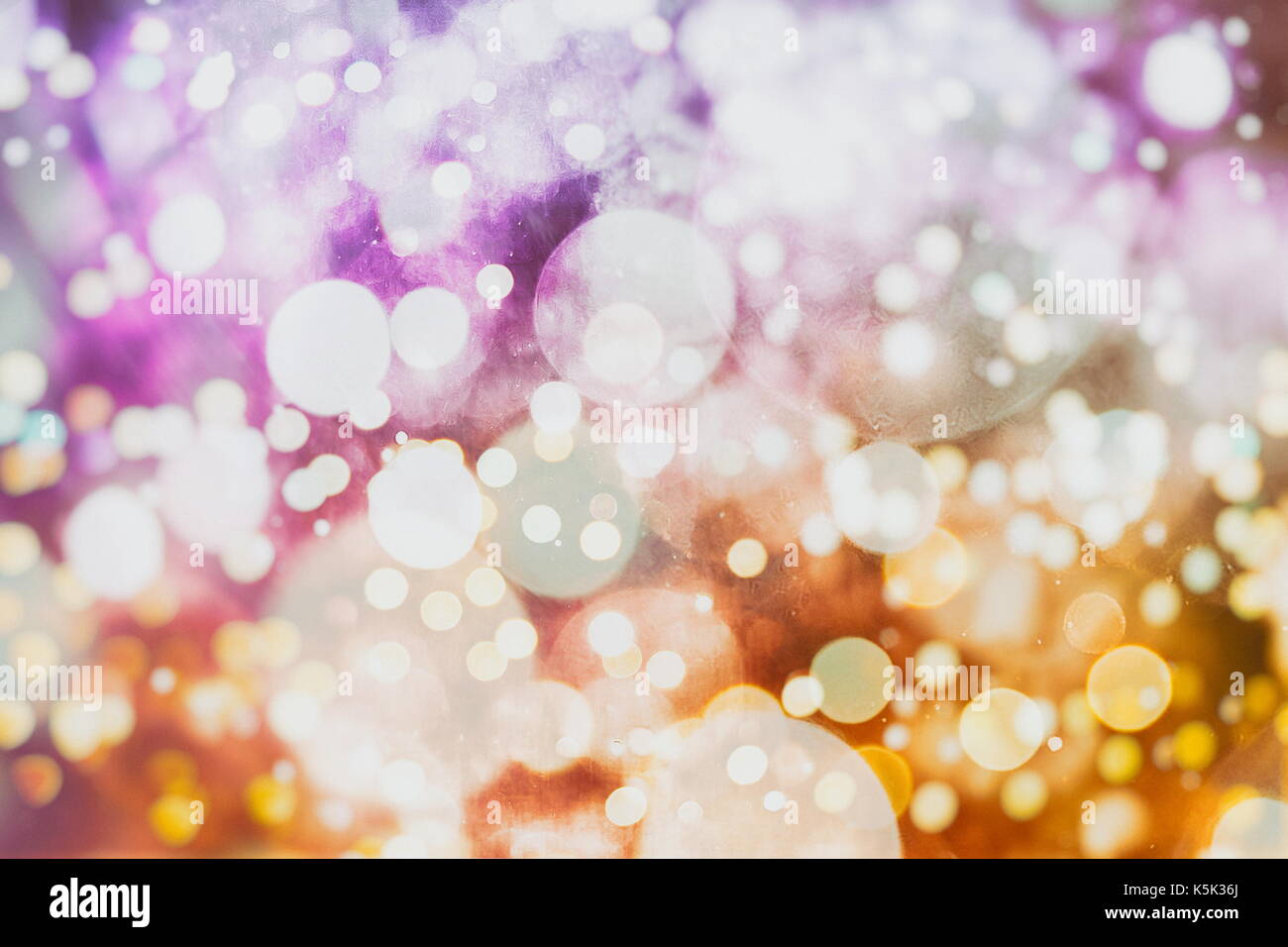 Bright light spots abstract bokeh blurred texture background Stock ...