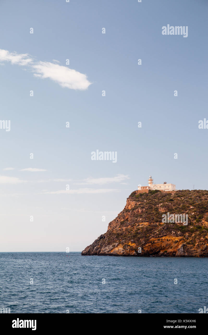 Cape with a lighthouse Stock Photo Alamy