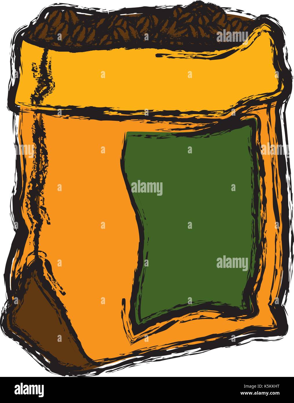 coffee bean bag Stock Vector Image & Art - Alamy