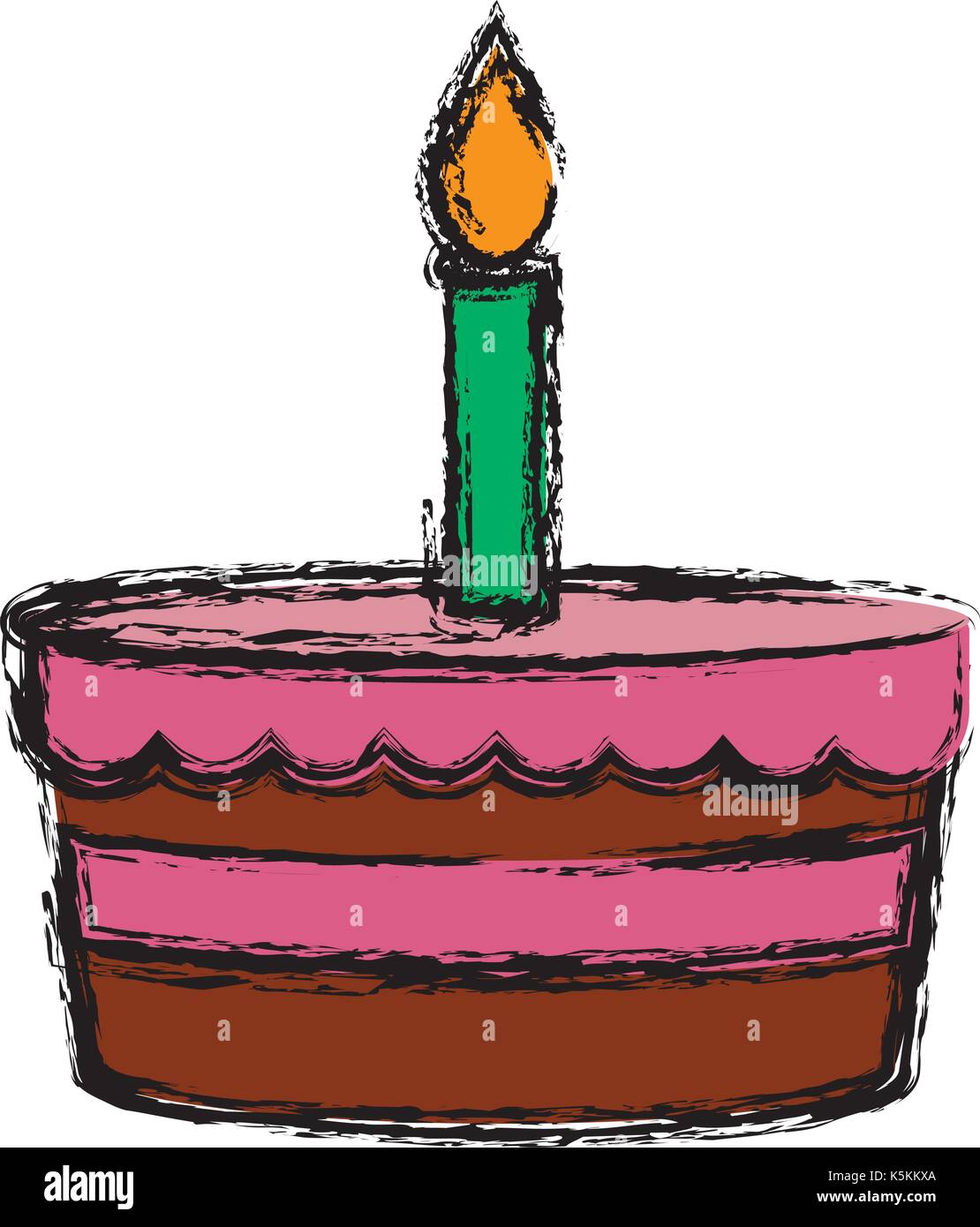 bakery birthday cake Stock Vector Image & Art - Alamy