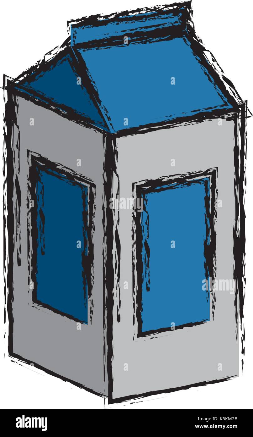 tetrapak milk box Stock Vector
