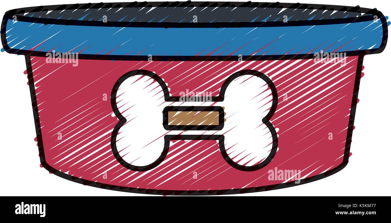 dog bowl bone Stock Vector Image &amp; Art - Alamy